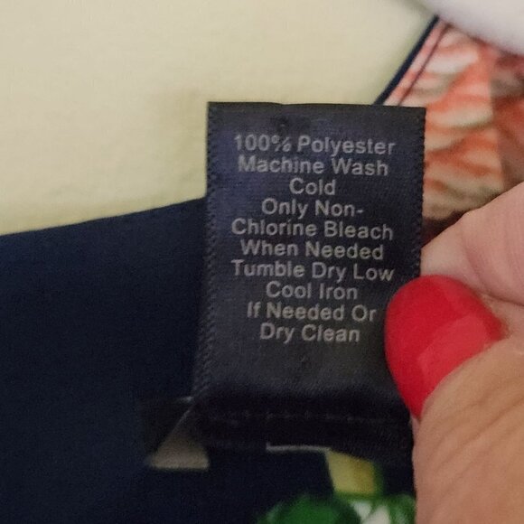 Ann Taylor Navy Crane Novelty Print Shift Dress Size 10 - Picture 7 of 7